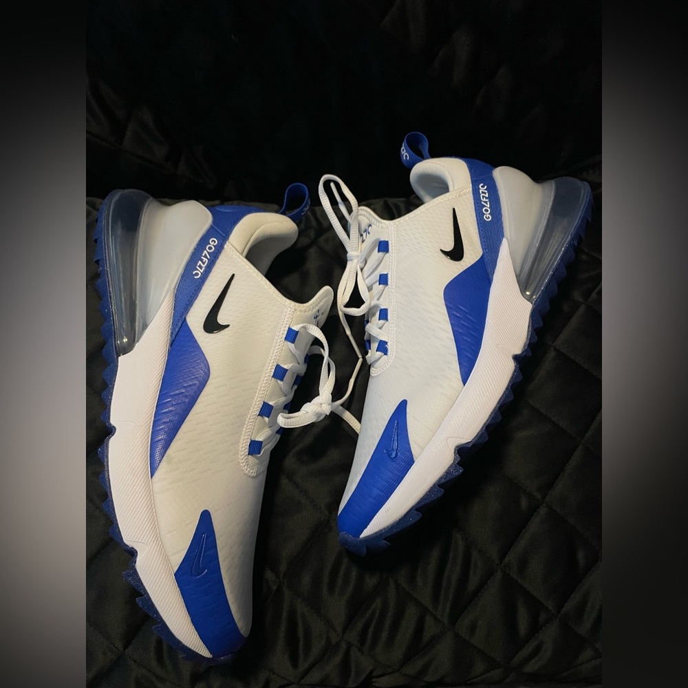 Nike Air Max 270 G CK6483-106 White-Black-Racer Blue Men's Golf Shoes size 11